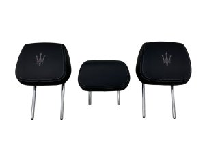 2023-2026 Maserati Grecale Black w/ Grey Stitching Seat Headrest Set - Rear, Right (Passenger) (Used OEM)