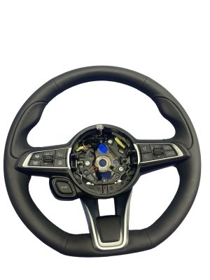 2023-2025 Dodge Hornet Black Sporty Leather Heated Steering Wheel with Perforated Grips (Used OEM)