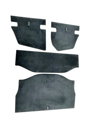 2018-2025 Lexus LS500 4-Piece Trunk Cargo Floor and Cover Mat Set - Rear (Used OEM)