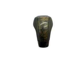 2004-2009 Cadillac XLR Black Center Gear Shift Lever Knob with Woodgrain - Front (Used OEM)