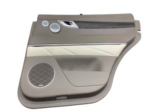 2021-2024 Genesis GV80 Beige Door Interior Trim Panel with Illumination and Lexicon Audio - Rear, Right (Passenger) (Used OEM)