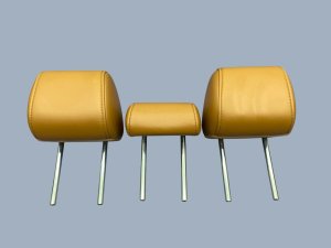 2025-2026 Mazda CX-70 Tan Seat Nappa Leather Headrest Set - Rear, Right (Passenger) (Used OEM)