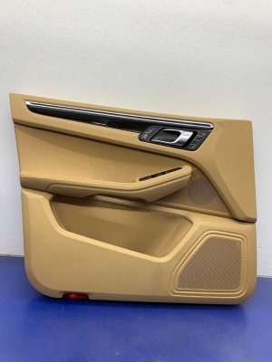 2015-2018 Porsche Macan Beige Door Interior Trim Panel - Front, Left (Driver) (Used OEM)