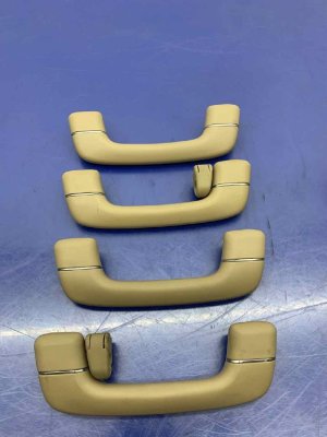 2017-2020 Genesis G80 Beige Front and Rear Interior Overhead Grab Handle Set (Used OEM)