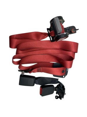 2019-2025 Genesis G70 Red Seat Belt Assembly - Rear, Right (Passenger) (Used OEM)