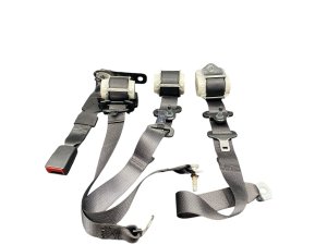 2019-2024 Ram 3500 Black Center and Seat Belt Assembly Set - Rear, Right (Passenger) (Used OEM)
