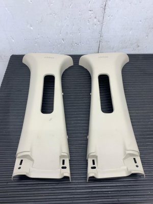 2019-2023 Ford Ranger Beige Upper B-Pillar Trim Cover Panel Set (Used OEM)