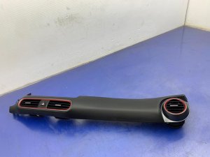 2019 Hyundai Kona Black Dash Air Conditioning Vent with Hazard Switch and Trim - Front, Right (Passenger) (Used OEM)
