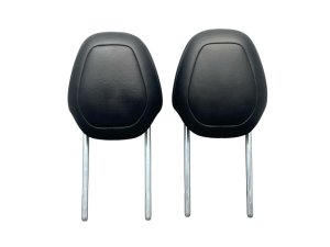  Tesla Model x Black Leather Seat Headrest Set - Front, Right (Passenger) (Used OEM)