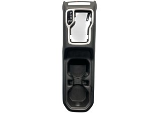 2018-2025 Jeep Wrangler Black Center Console Cup Holder and Gear Selector Trim Panel - Front (Used OEM)