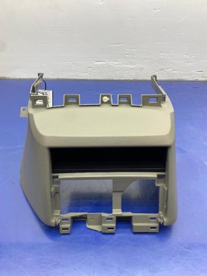 2011-2020 Toyota Sienna Gray Center Console Panel with Pocket and 12V Power Outlet - Front (Used OEM)