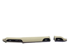 2020-2022 Hyundai Palisade Beige Dash Center and Left A/C Heater Air Vent Trim Panel Set with Ignition Switch - Front (Used OEM)