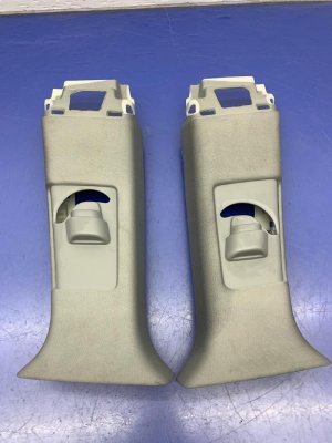2014-2020 Acura MDX Gray B-Pillar Interior Trim Panel Set (Used OEM)