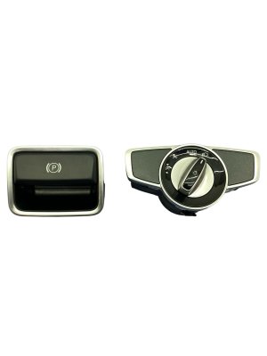 2014-2017 Mercedes-Benz S350 Headlight and Parking Brake Switch Set - Front (Used OEM)