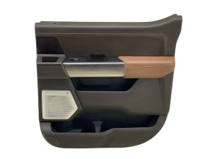 2021-2025 Ford F-150 Java (Brown) Door Interior Trim Panel - Rear, Right (Passenger) (Used OEM)