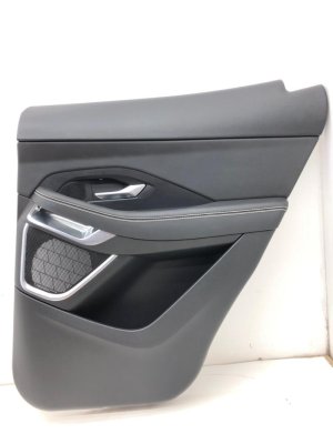 2018-2024 Jaguar E-Pace Black Door Interior Trim Panel Assembly - Rear, Right (Passenger) (Used OEM)