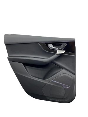 2017-2019 Audi Q7 Black Door Interior Trim Panel for Sunshade - Rear, Left (Driver) (Used OEM)