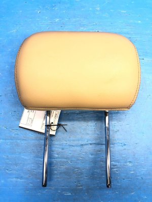2015-2020 Ford F-150 Tan Seat Leather Headrest - Front, Left (Driver) (Used OEM)