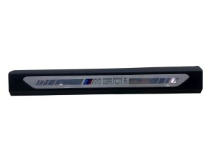 2019-2025 BMW X7 Illuminated Door Entry Sill Plate with Trim Bezel - Front (Used OEM)