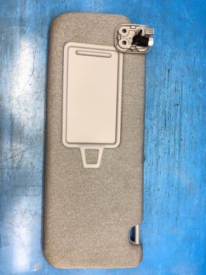 2020-2025 Hyundai Palisade Beige Cloth Sun Visor with Sunroof - Front, Left (Driver) (Used OEM)