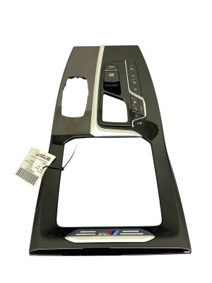 2020-2021 BMW X3 Center Console Trim Cover with Parking Brake and M Drive Switches (Used OEM)