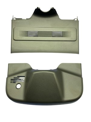 2024-2025 Lincoln Nautilus Black Upper and Lower Rain Sensor Cover Trim Panel Set - Front (Used OEM)