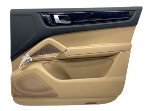 2019-2023 Porsche Cayenne Beige Door Interior Trim Panel - Front, Right (Passenger) (Used OEM)