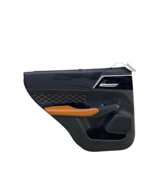 2023-2024 Mitsubishi Outlander PHEV Black Door Interior Trim Panel with Sunshade - Rear, Left (Driver) (Used OEM)