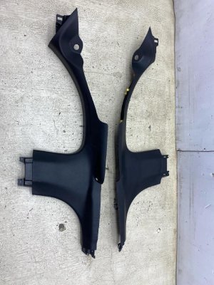2017-2024 Jeep Compass Black Lower B-Pillar Trim Cover Panel Set (Used OEM)
