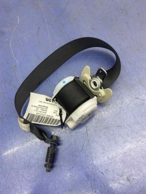 2011-2013 INFINITI QX56 Black 2nd Row Seat Belt Assembly - Rear, Left (Driver) (Used OEM)