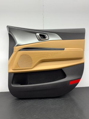 2022-2024 Kia Carnival Brown Door Interior Trim Panel - Front, Right (Passenger) (Used OEM)