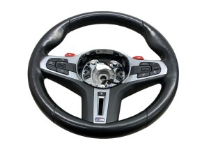 2018-2024 BMW X3 Black M-Sport Leather Heated Steering Wheel with Dynamic Cruise Control (Used OEM)