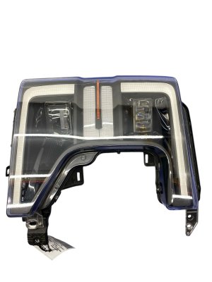 2020-2022 Ford F-550 Super Duty Black LED Headlight Assembly with Black Bezel - Front, Right (Passenger) (Used OEM)