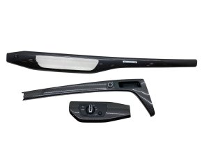 2018-2024 Audi S5 Black Carbon Fiber Dashboard Trim Cover Panel Set - Front (Used OEM)