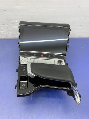 2019-2022 Audi Q4 e-tron Black Console Monitor Display with Shifter and Cover Plate - Front (Used OEM)