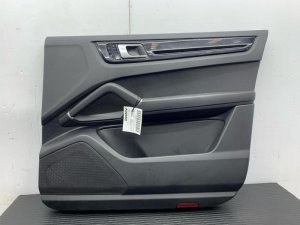 2019-2023 Porsche Cayenne Black Door Interior Trim Panel with Bose Audio - Front, Right (Passenger) (Used OEM)
