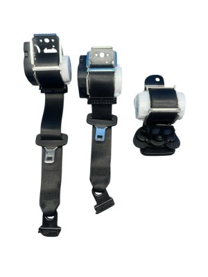 2017-2024 Mini Cooper Countryman Black Seat Belt Retractor Set - Rear, Right (Passenger) (Used OEM)