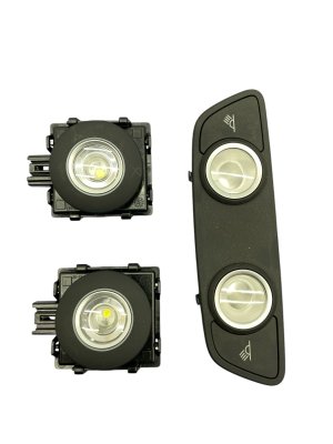 2017-2025 Audi Q7 Interior Overhead Dome Light Set - Rear (Used OEM)