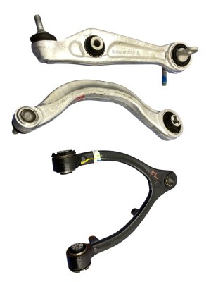  Tesla Model 3 Upper and Lower Suspension Control Arm Set - Front, Left (Driver) (Used OEM)