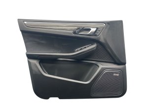 2015-2021 Porsche Macan Black Door Interior Trim Panel with Ambient Lighting and Carbon Fiber - Front, Left (Driver) (Used OEM)