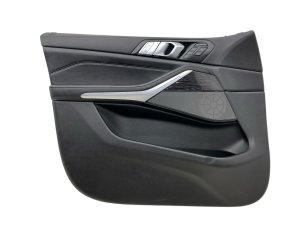 2019-2022 BMW X7 Black Door Interior Trim Panel with Lighting - Front, Left (Driver) (Used OEM)