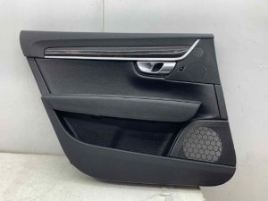 2018-2022 Volvo S90 Charcoal (Black) Door Interior Trim Panel without Sunshade - Rear, Left (Driver) (Used OEM)