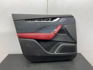 2017-2024 Maserati Levante Red Door Interior Trim Panel Zegna Edition - Front, Left (Driver) (Used OEM)