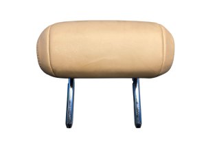 2015-2025 Porsche Macan Beige Seat Leatherette Headrest Set - Rear, Right (Passenger) (Used OEM)