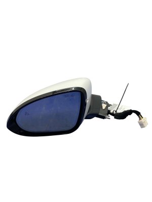 2022-2025 Genesis GV70 Uyuni White Manual Folding Door/Side View Mirror with Surround View and Blind Spot - Front, Left (Driver) (Used OEM)