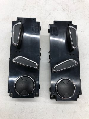 2012-2018 Lincoln MKX Black Power Seat Switch Assembly Set - Front (Used OEM)