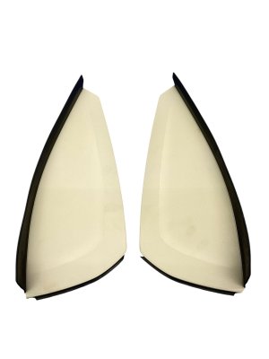 2019-2022 BMW X7 Ivory (White) Dash End Trim Cover Panel Set - Front (Used OEM)