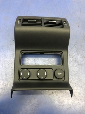 2017-2020 Jaguar F-Pace Center Console Air Vent Trim with Power Outlet - Rear (Used OEM)