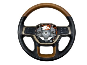 2019-2024 Ram 1500 Heated Wood Trim Steering Wheel Assembly (Used OEM)