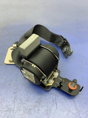 2019-2021 Genesis G70 Black Seat Belt Assembly - Rear, Left (Driver) (Used OEM)